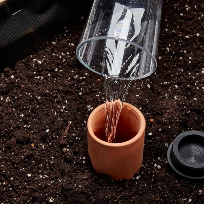 Self-Watering Clay Olla Pot for Raised Garden Beds and Planters (Medium)