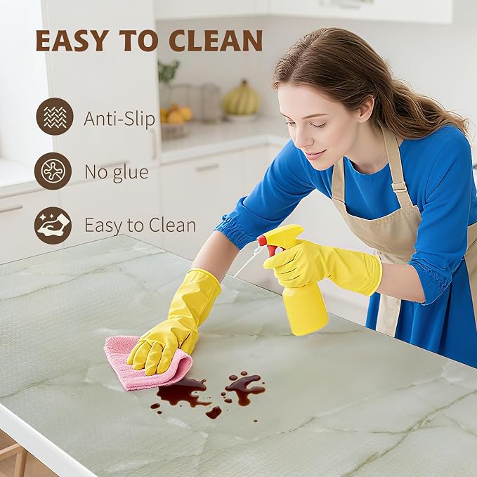 2-Layer Drawer and Shelf Liner for Kitchen Cabinet: 17in X 30Ft Non Slip