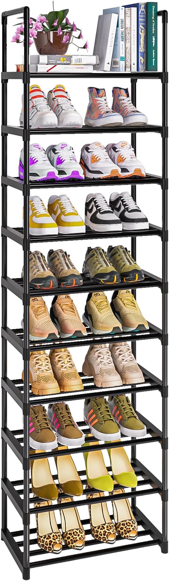 OYREL Shoe Rack - Sturdy Metal Shoes Storage Organizer for Closet, Entryway