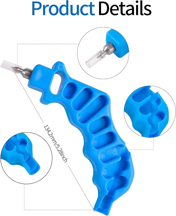 2 Pcs Drip Irrigation Hole Punch Tool,Watering System Drip Irrigation Tubing Hole Punch Used for 16/20/25/32 mm PE Pipe and Emitter Insertion