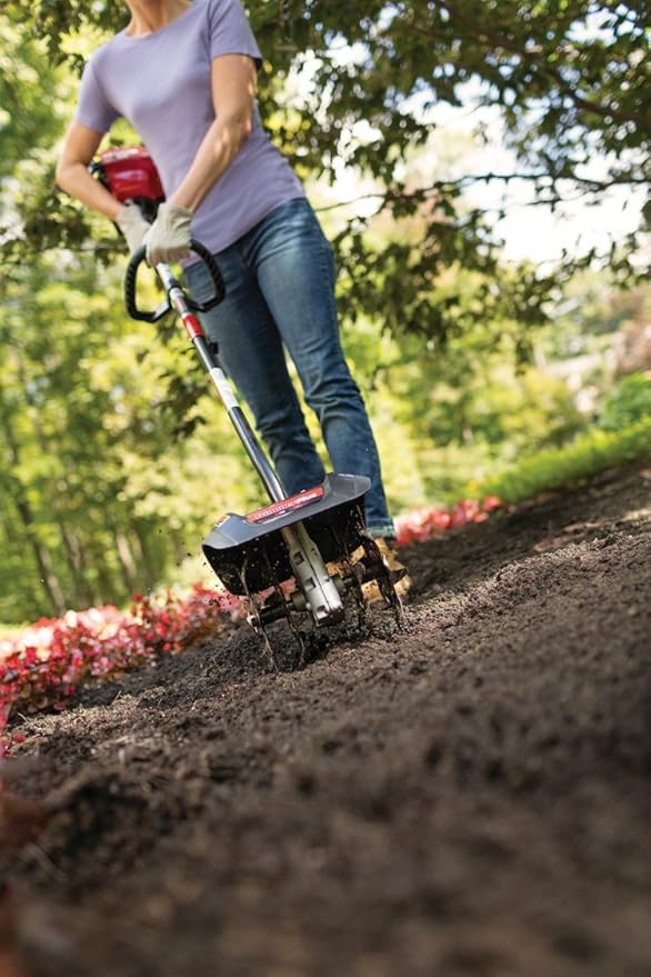 TrimmerPlus GC720 Garden Cultivator Attachment with Four Premium Tines for Attachment Capable String Trimmers, Polesaws, and Powerheads