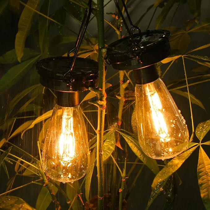4 Pack Replacement Solar Light Tops,3.23in Solar Hanging Lantern Replacement Parts Outdoor Light Bulbs ,Small Waterproof Lantern for Outside Garden Patio Decor,DIY Gifts