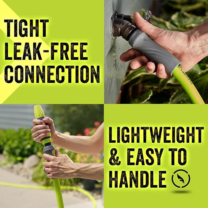 Flexzilla Garden Hose with SwivelGrip, 5/8 in. x 25 ft., Lightweight All-Weather Water Hose, Durable and Flexible, Leak-Free Connections