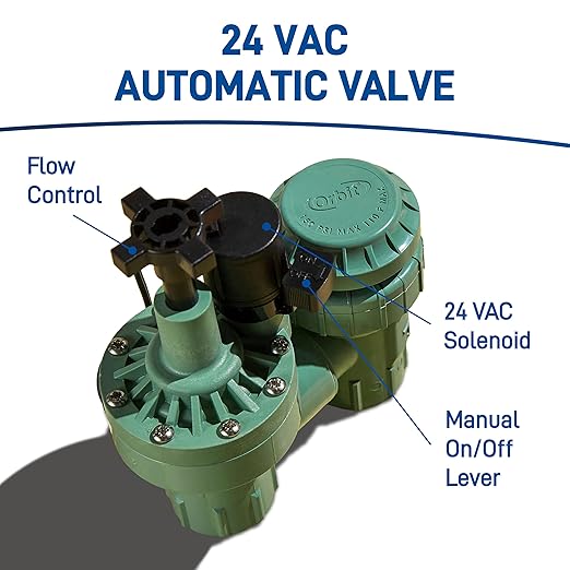 Orbit 57604 1-Inch FPT 100 Series Automatic Anti-Siphon Valve with Flow Control and 3/4-Inch Reducer