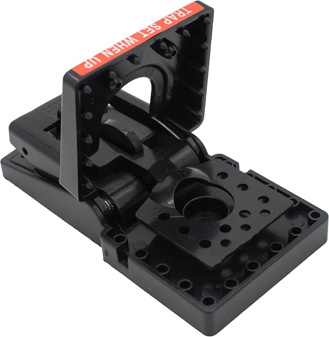 JT Eaton 409 Jawz Indoor Plastic Mouse Trap for Solid or Liquid Bait, Instant Kill Mouse Traps, No-Touch Disposal with Trap Set Indicator 6-Pack | No-Touch Disposal; Accepts Solid or Liquid Bait; Trap-Set Indicator; For Indoor Mouse Control; 6-Pack; Mo...