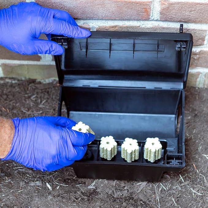 Neogen 000550 Rodent Bait Station,Black,(Pack of 6)