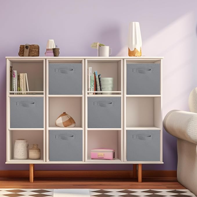 ShellKingdom Storage Bins, Foldable Fabric Storage Cubes And Cloth Storage