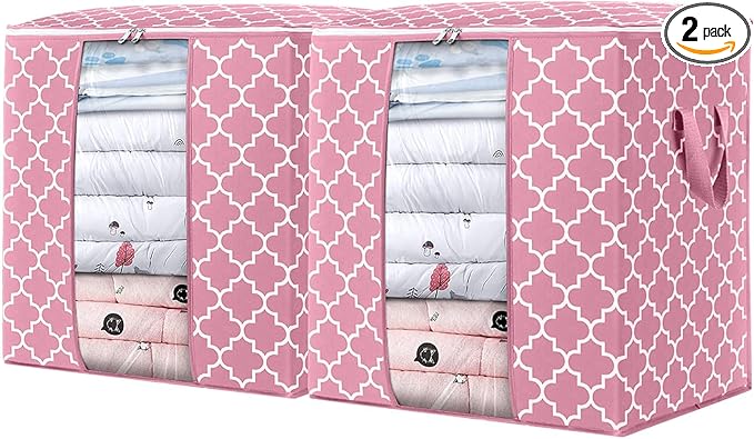Storage Bags 2 Pack 100L Clothes Organization and Storage Containers