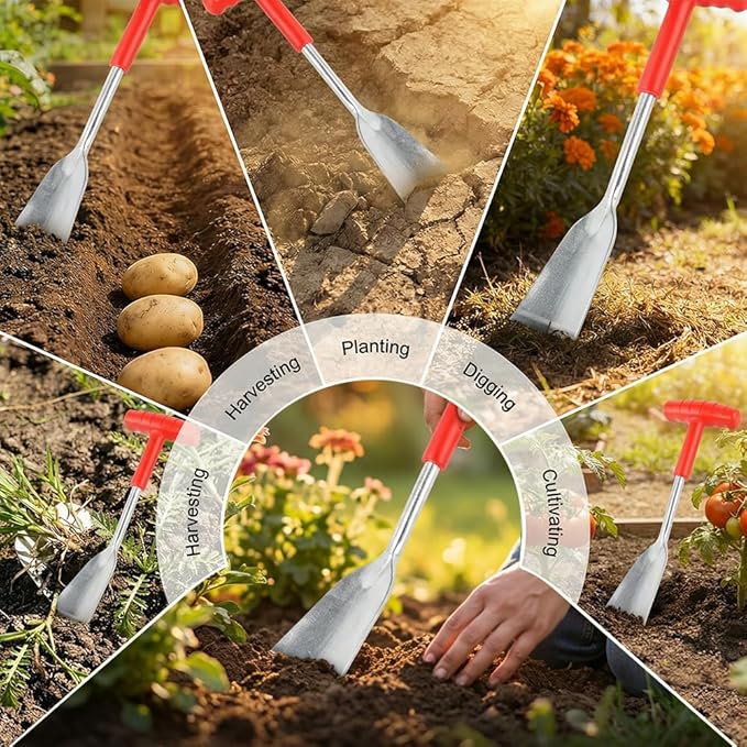 Garden Shovel, Weeder Tool for Weeding, Multifunctional Flat Garden Trowel for Planting, Weeding, Transplanting, Digging, , Remove Weeds and Roots, Small Weeding Tool for Gardening Hand Tool (1PC)