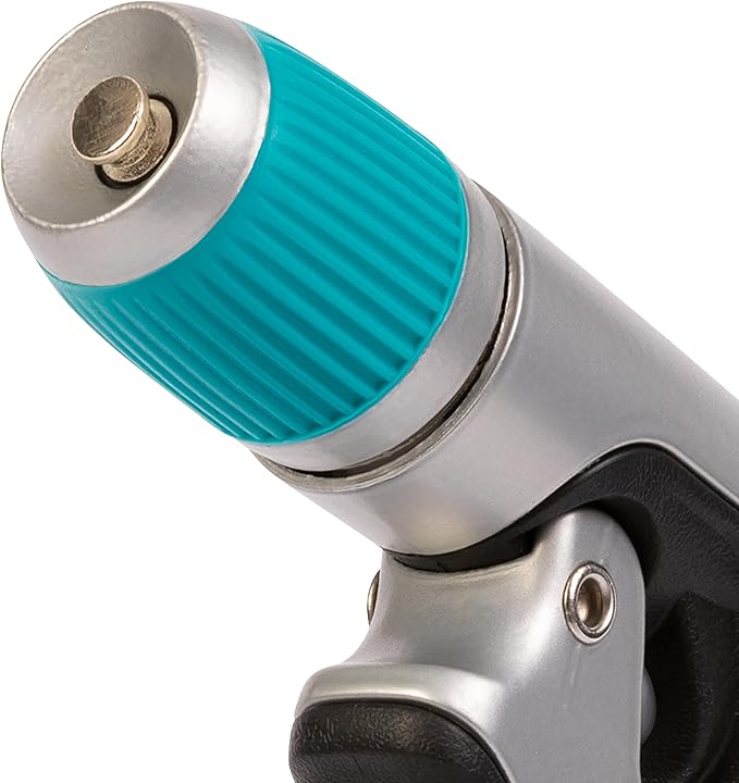 Gilmour Heavy Duty Front Control Garden Hose Nozzle with Adjustable Spray Pattern, Water Hose Nozzle for Watering Garden or Lawn