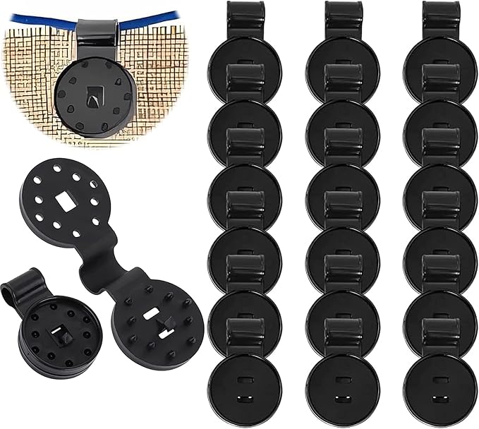 50 Pack Shade Cloth Clips, Sun Shade Net Clip, Fabric Clips, Round Plastic Heavy Duty Lock Grip for Anti Bird Netting, Gardening & Windproof Awning Clamp
