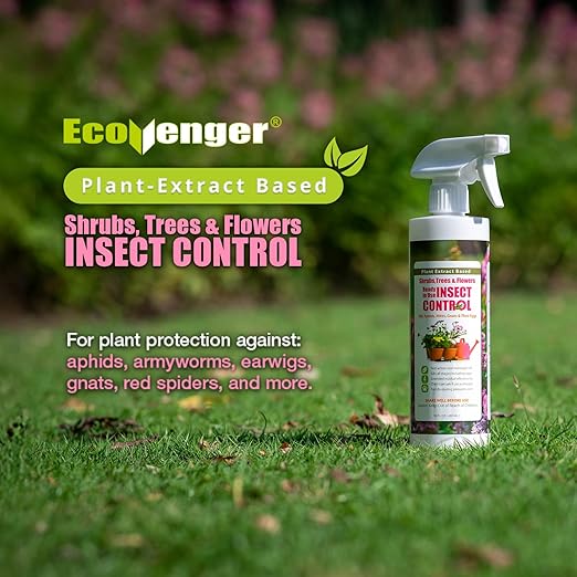 EcoVenger Garden Protection Kit – 16 oz Insect Control Spray & Multi-Purpose V-Granules 1.95 LB Jug, Natural, Plant-Based Pest Control for Indoor & Outdoor Use