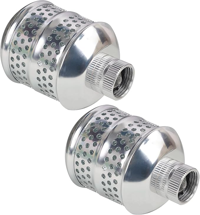 Hourleey 2 Pack Bubbler Sprinkler Heads, Aluminum Diffuser Flood Nozzle for Delicate Watering, Gentle Garden Metal Watering Soaker Sprinkler for Plants Garden Lawn Yard