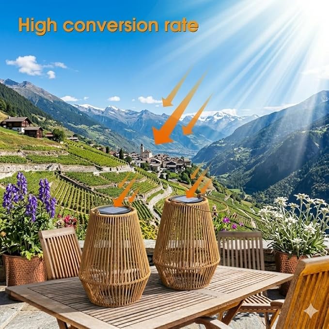 Solar Lanterns, KagoLing Solar Lanterns Outdoor Waterproof Gifts for Women Hanging Lights Outdoor Christmas Lamp Lights Decoration for Outside Garden,Yard,Patio,Porch,Trees,Lawn,Pathway Decor, 2 Pack