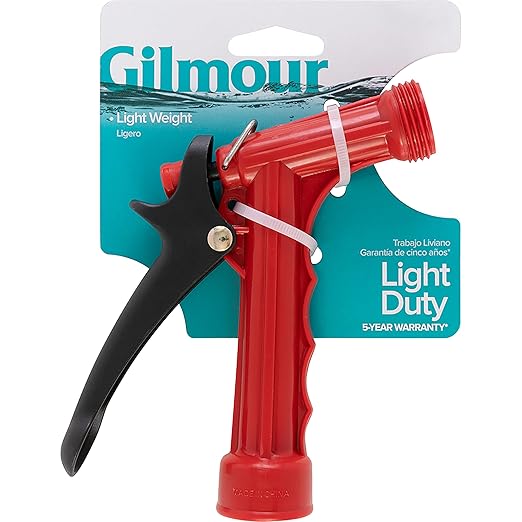 Gilmour Light Duty Garden Hose Nozzle, Water Hose Nozzle for Watering Garden or Lawn