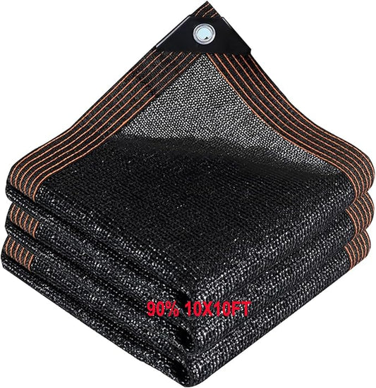 Outdoor Shade Cloth 90% Sunblock Shade Mesh Tarp with Grommets for Garden Greenhouse Pergola Patio Plants Chicken Coop Porch Dog Kennel Cover 10 x 20