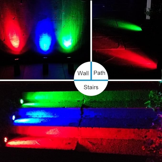 KAKEMONO Red Green MR11 GU4 Led Bulbs 3W 12V,Replace 10W 20W 35W Halogen,GU4.0 for Christmas Holiday Decoration Outdoor Landscape Lighting, Pack of 6 Mix Color