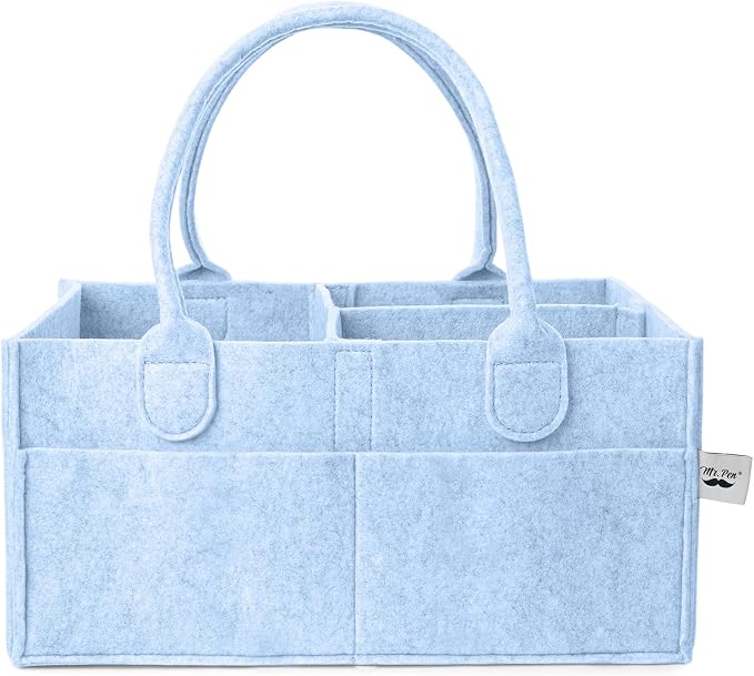 Mr. Pen- Baby Diaper Caddy Organizer, Sky Bliss