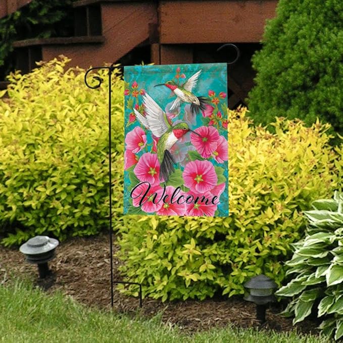 Briarwood Lane Hummingbird Dance Spring Garden Flag