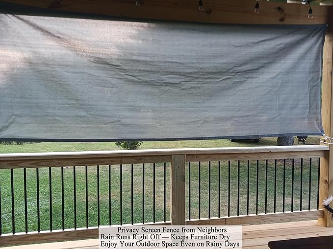 Sun Shade Cloth 10x30 FT, UV Block Outdoor Patio Shade Cover, Permeable and Tear Fade Resistant Rectangle Sunshade Fabric for Backyard, Porch, Pergola, Yard, Deck, Garden, Gray