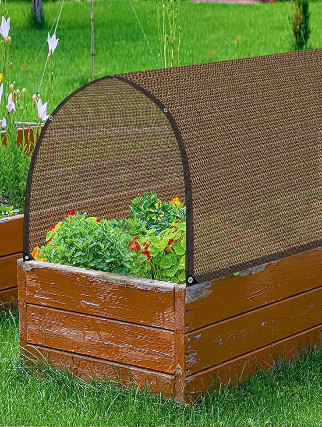 80% Garden Shade Cloth Sun Shade Fabric – UV Resistant Durable Sunblock Netting for Plants, Outdoor Patio, and Greenhouse Coverage
