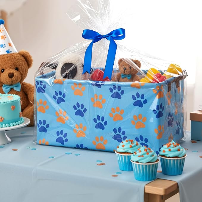 3 Pack Dog Storage Baskets Waterproof Canvas with Leather Handles Storage Bins Basket Organizer Collapsible for Closet Clothes Room Pets
