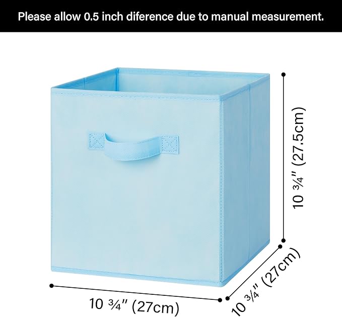 GRANNY SAYS 11x11 Storage Cube Organizers, Pastel Color, 6-Pack