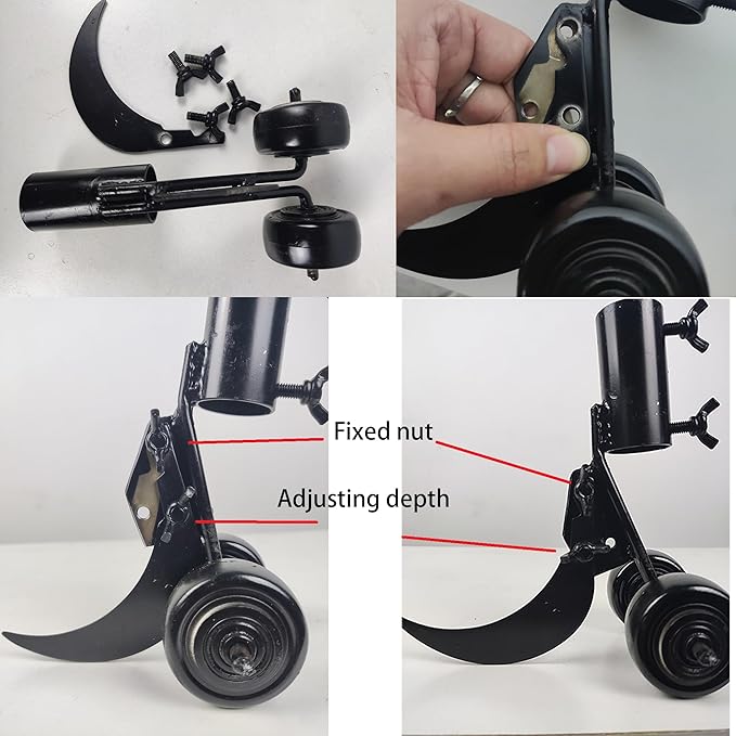 Crevice Weeding Tools with Wheels, Stand Up Weeding Tools for Garden Patio Backyard Lawn Sidewalk Driveways Weeds.