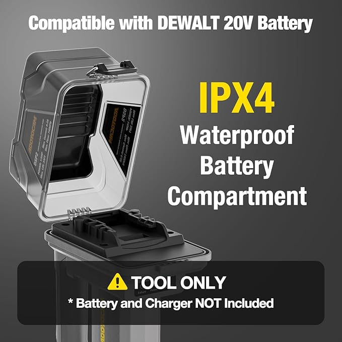 Cordless Stick Water Transfer Pump Compatible with Dewalt 20V Battery(Tool Only), 740GPH Cordless Water Pump Submersible Sump Pump,Telescoping Pole Utility Pump for Pool Garden Pond