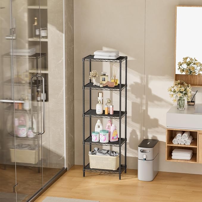 SINGAYE Metal Shelves Wire Shelving Storage Standing Adjustable Shelf Unit