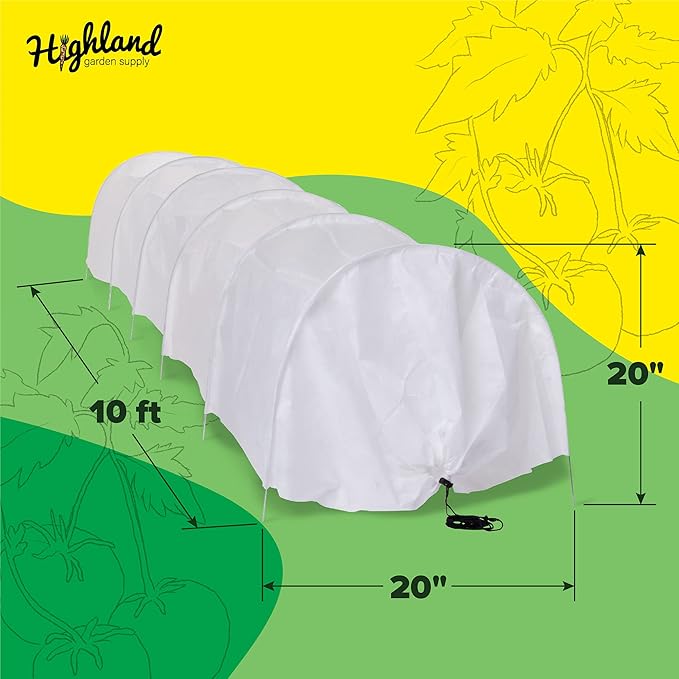 Garden Tunnel Green Houses for Outside Heavy Duty Garden Hoops Garden Cover fleece cloth Walk In Greenhouses for Outdoor Heavy Duty Hoop House Protection from Frost Winter Gardening Sun Shades Cloche