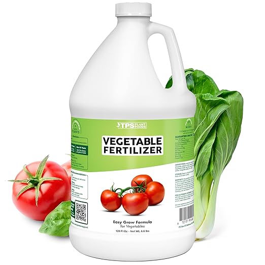 Vegetable Fertilizer – Liquid Plant Food for Bigger Harvests, Stronger Roots & Healthy Garden Growth, 1 Gallon