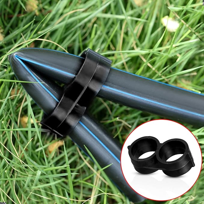 Outus Irrigation Tubing Fittings Drip Irrigation Parts Kit 1/2 Inch Tubing Fitting Set 36 Pieces Includes 9 Tees 9 Couplings 9 Elbows 9 End Cap Plugs Drip Barbed Connector for Sprinkler Systems Garden