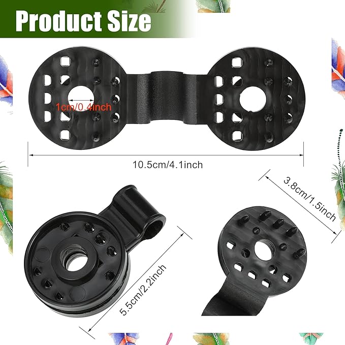 Maitys 40 Pieces Shade Cloth Plastic Clips Plastic Black Sunshade Clips for Greenhouse Outdoor Garden Anti Bird Netting Agricultural UV Resistant Fabric Accessories