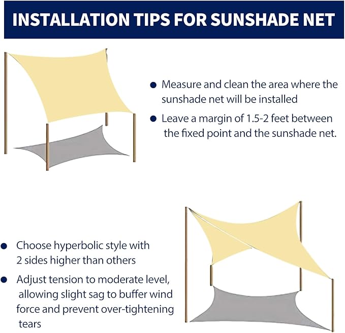 Shade Cloth for Garden 20x20ft, 70% Sunblock Mesh Tarp & Outdoor Sun Shade with Grommets, Sun Shade Outdoor Cover, Plant Covers Freeze Protection for Greenhouse, Kennel, Lawn, Patio