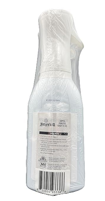 Nature's IQ Copper Fungicide. Innovative Spray Mist Technology. Controls powdery Mildew, Black spot, and Rust! for use on Roses, Flowers, ornamentals, Fruits and Vegetables. Ready-to-use 20 oz. (2)
