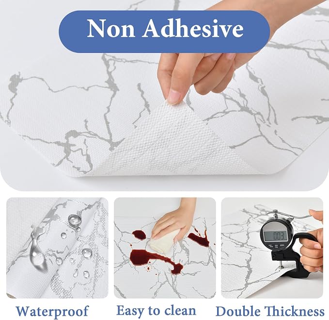 Drawer and Shelf Liner for Kitchen Cabinet: 12 in X 30 Ft Non Slip