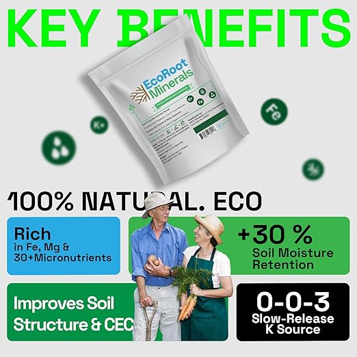 Greensand Soil Conditioner, 2 lb – Organic Fertilizer & Natural Soil Amendment for Garden, Lawn & Plants – Improves Structure & Moisture Retention