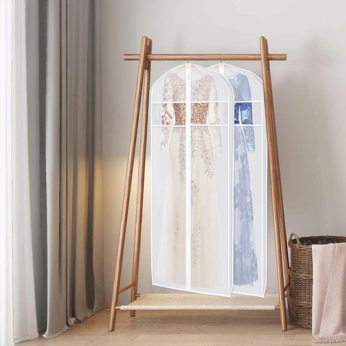 Zilink Dress Bags for Gowns Long Garment Bags for Long Dresses 72 in, 4Pack