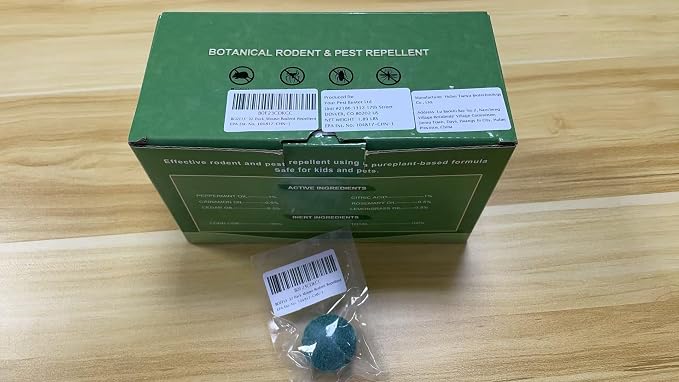 Mouse Rodent Repellent, 32 Pack Peppermint Oil Repellent for Pests