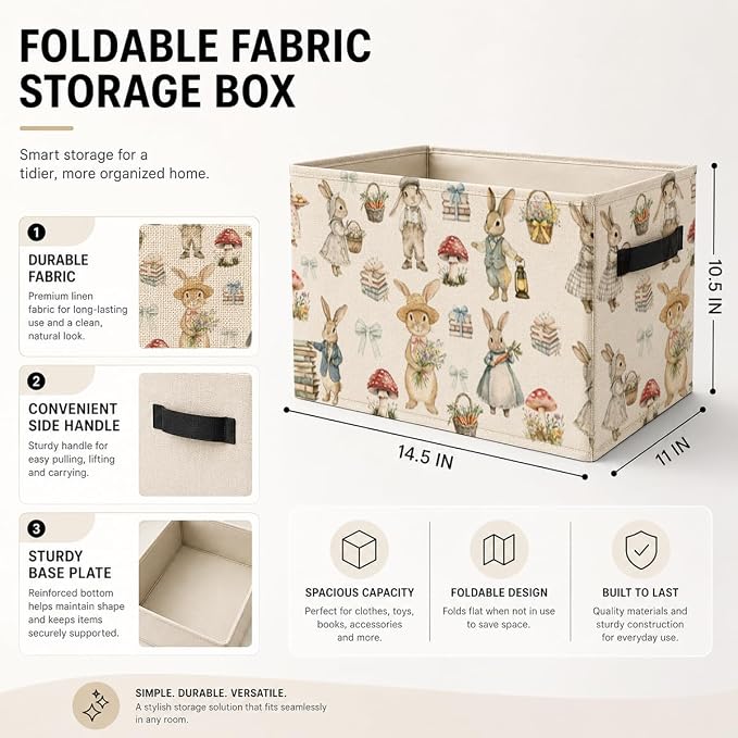 Basket for Toys Foldable Storage Box for Home Organization
