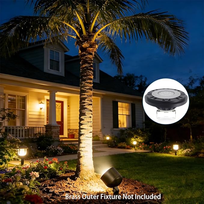 PAR36 LED Bulb for Outdoor Landscape Lighting Garden Spotlights Yard Illumination Outdoor Well Lights Soft Warm White 2700K Low Voltage 9-17V Waterproof 15W