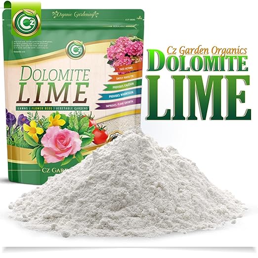 Organic Dolomite Lime 5LB - Made in USA - OMRI Listed - Garden Soil Amendment Fertilizer for Plants. Calcium/Magnesium Additive. Raise & Stabilize pH - Earthbox Tomatoes & Peppers Blossom End Rot