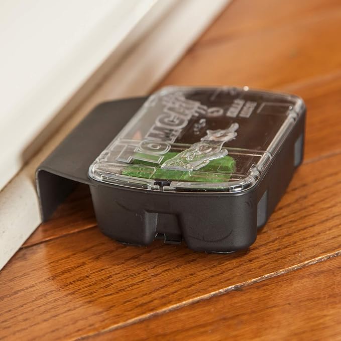 Tomcat Mouse Bait Station, 2 Packages Each with 1 Station & 16 Bait Blocks | Tomcat Mouse Killer, Child & Dog Resistant, Refillable Station - Indoor and Outdoor Use, Clear Lid for Easy Monitoring