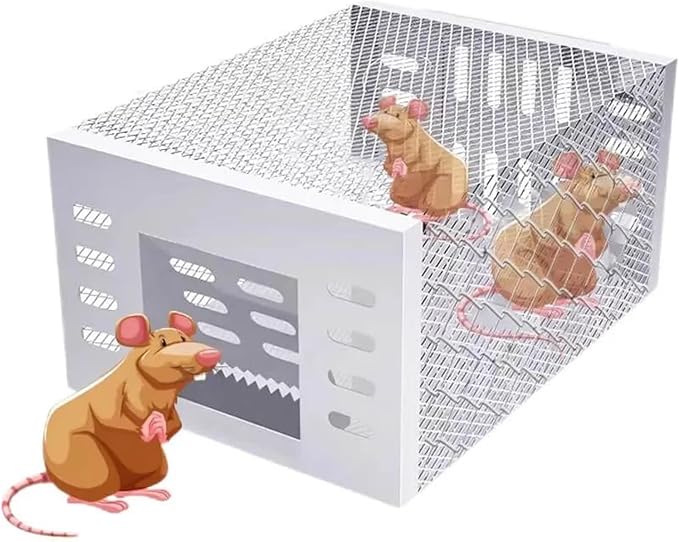 Rat Traps,Automatic Continuous Circulation mousetr Automatic Continuous Cycle Mouse Safe and Efficient Mousetrap for Household