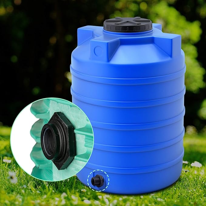 Outus 2 Pieces 3/4 Inch PVC Bulkhead Fitting for Rain Barrels, Aquariums, Water Barrel, Water Tanks, Bucket, Ponds, Pools