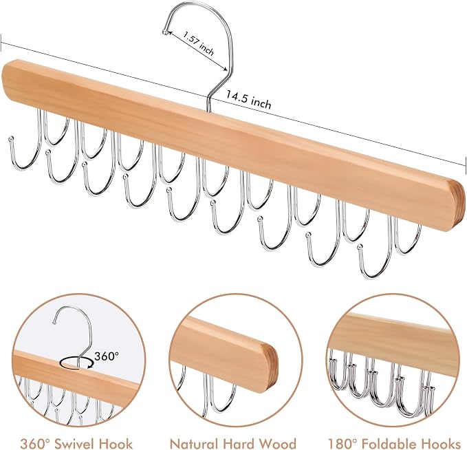 NECAMOCU 2 Pack Bra Hanger for Closet Organizer, Premium Tank Top Hangers