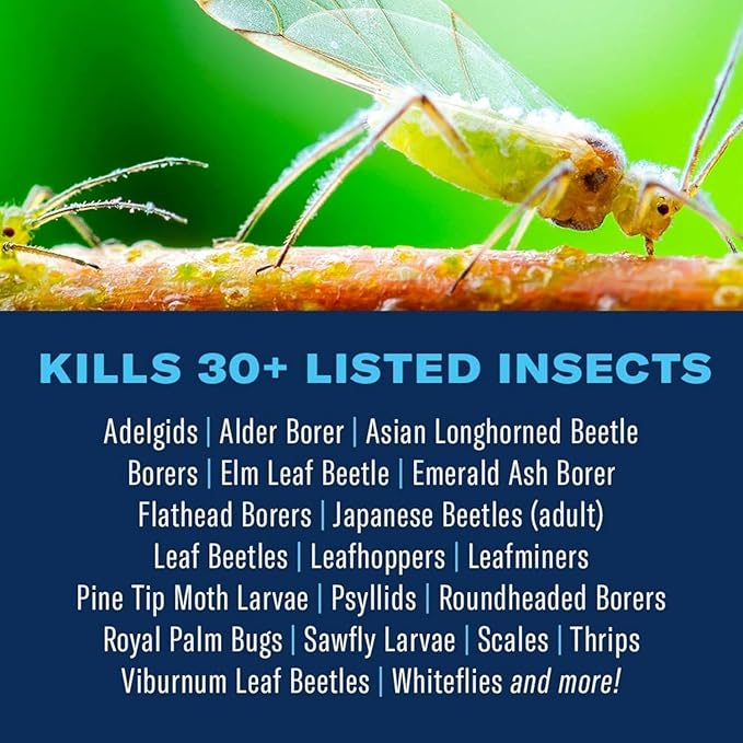 BioAdvanced 12 Month Tree & Shrub Insect Control Concentrate - Mix & Pour - Insect & Pest Control - Up to 12 Months Protection - 1 gal Bottle