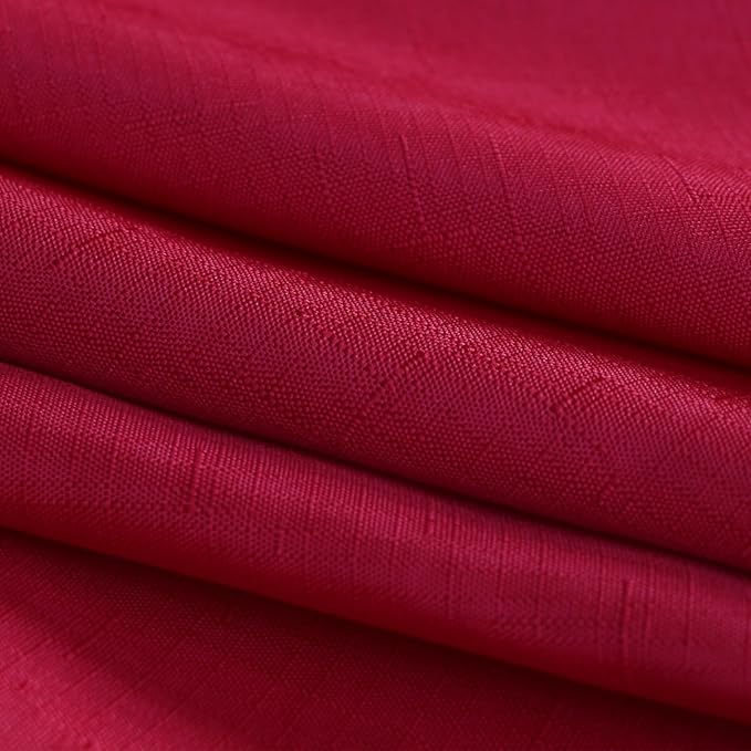 Outdoor Tablecloth Wrinkle-Free Stain Resistant Waterproof Polyester Fabric Table Cover with Zipper Umbrella Hole for Picnic/Party/Dinner/Patio Garden(60×60inch Square,Zippered,Red)