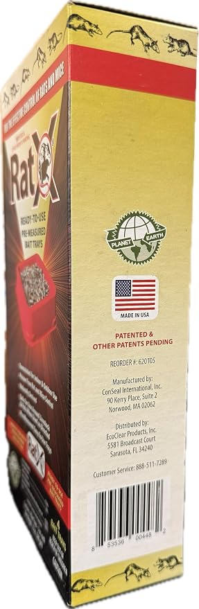 EcoClear Products 620105, RatX Ready-to-Use Pre-Measured 3 oz. Trays, 4-Pack